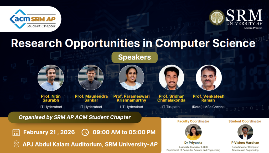 ACM India ROCS SRM AP Official Event Poster